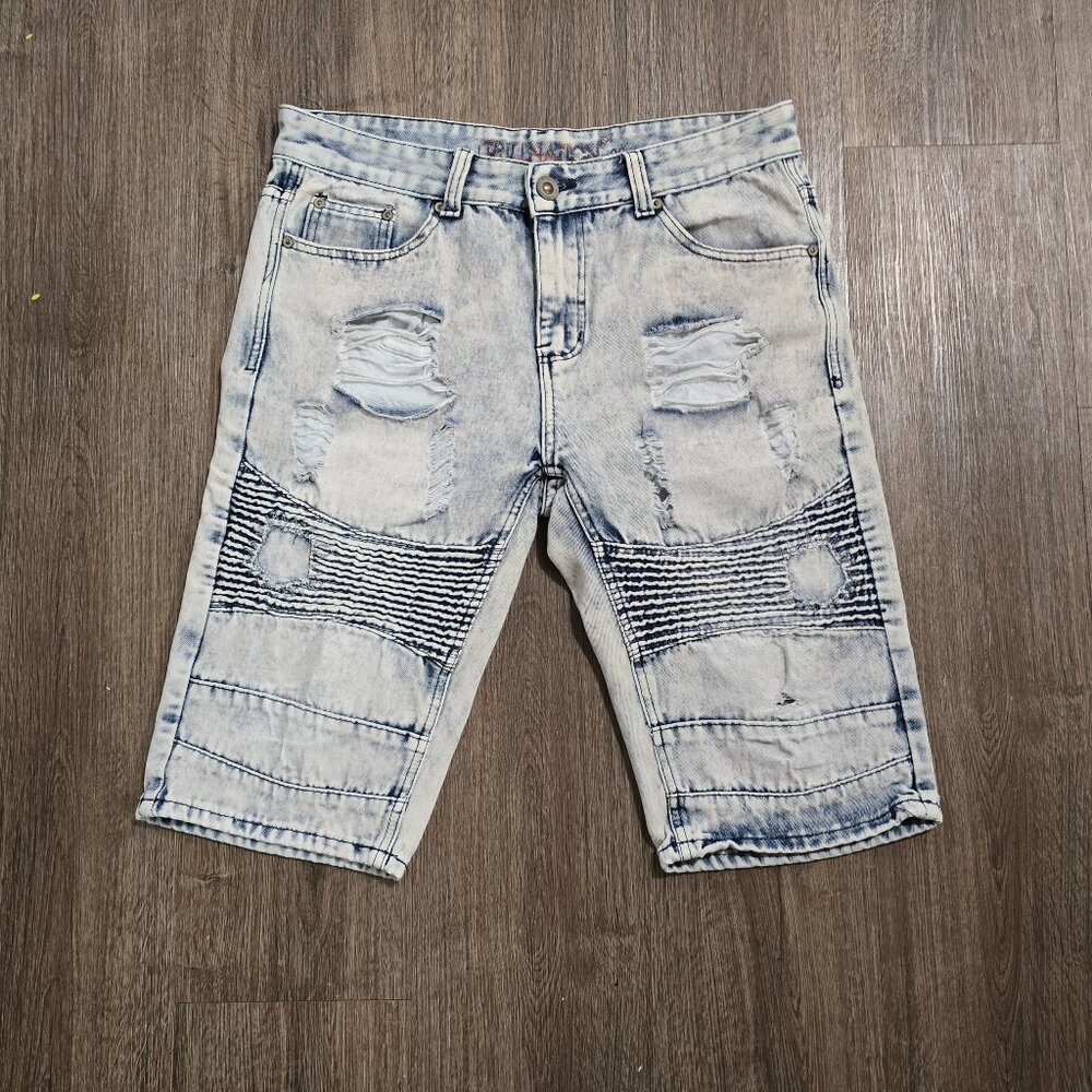 Distressed Mens Denim Shorts